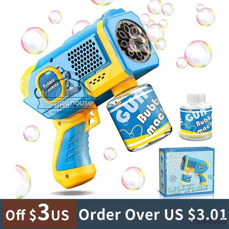 Giochi con la sabbia Giochi con l'acqua Automa Machine per bambini Gun Rocket Blower Bambini Sapone Summer Outdoor Toys R230620