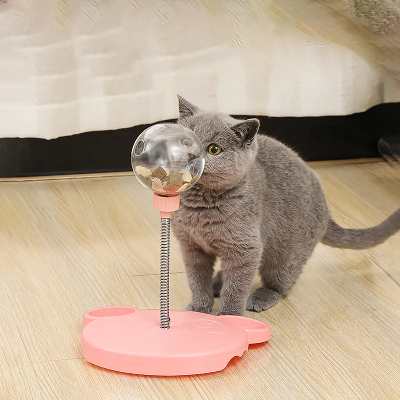 Katt läckande matboll interaktiv behandling läckande leksak små hundar original långsam hund matare roliga husdjursprodukter tillbehör