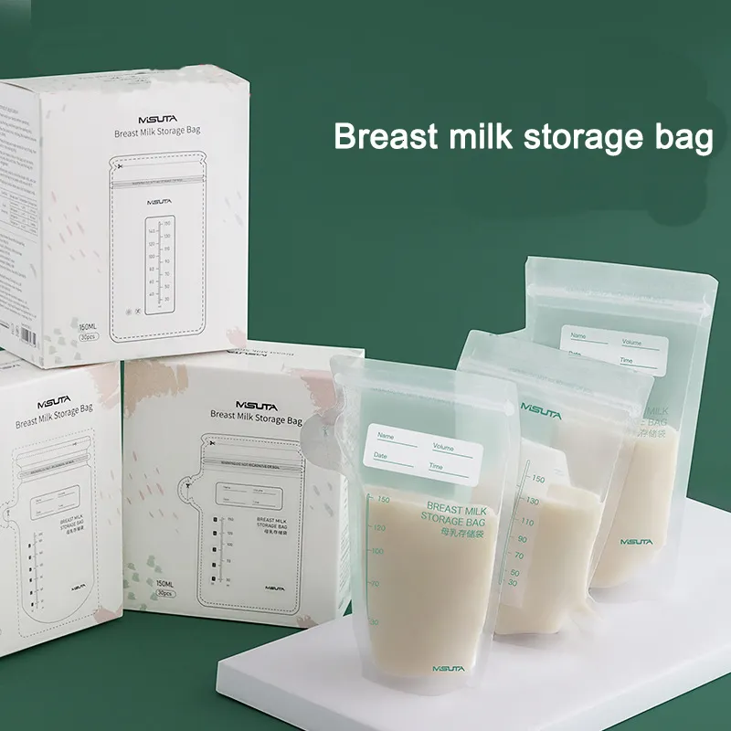 Flaskvärmare sterilisatorer 30 st 200 ml mjölk frysväskor mamma barnmat förvaring bröstväska en gratis säker matning 230620