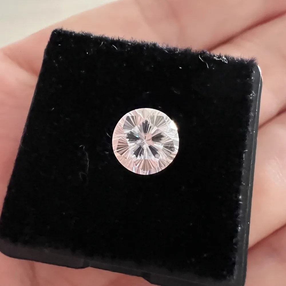 Löst diamanter VVS1 65mm 10CT Sakura Cut D Color Round Excellent Stone For Ring Making 230619