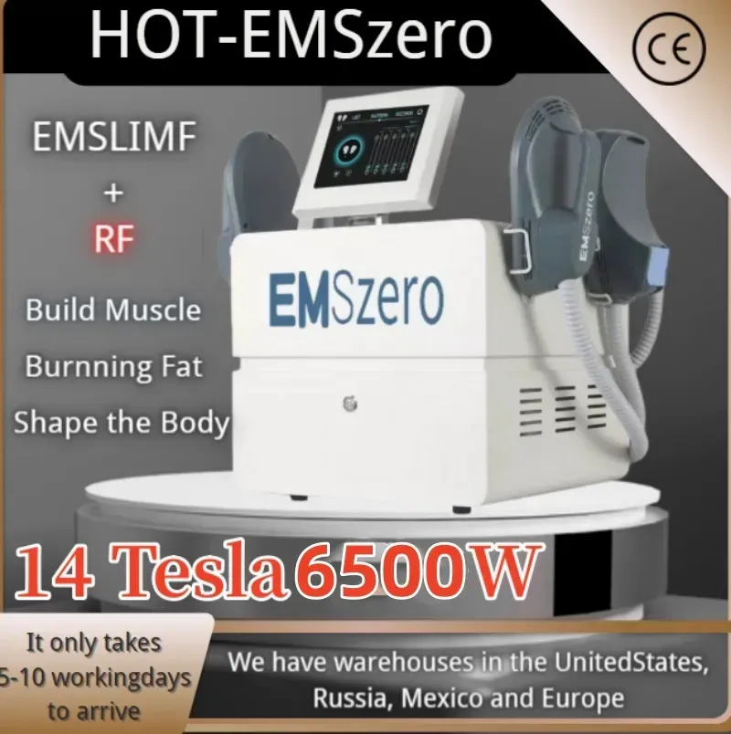 2023 Newest DLS-EMSLIM RF 14 Tesla Sculpting Butt Lift Machine Muscle Stimulator Body Shaping Massage Equipment 2/4/5 Handles EMSzero RF