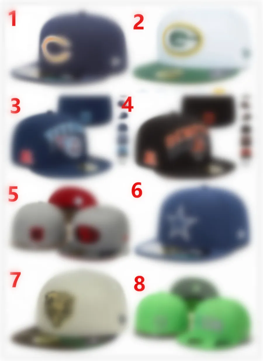 Os mais novos chapéus da bola de bola masculina moda de moda Hip Hop Sport no Field Football Caps de design fechado completo Cap mix barato H4-6.20