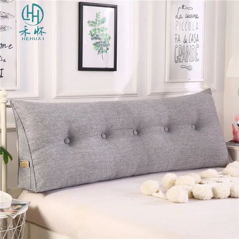 CushionDecorative Pillow Triangle Cushion Wedge Pillow Headboard Decor Cushion Throw Pillow With Filler Reading Stor ryggstöd Neckkudde Heminredning 230619