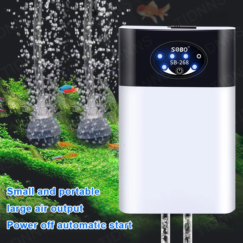 Aquarium Luftpumpe Leise Fisch für Tank Mini Pumpe Bubbler für  Fischtransport