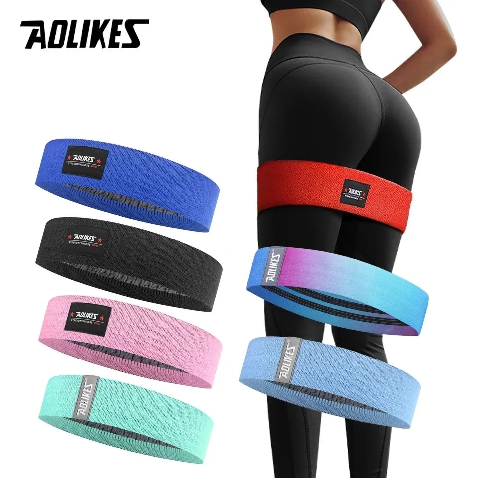 نطاقات المقاومة Aolikes للجنسين Booty Band Band Band Circle Loop Band Band تمرين لأرجل الفخذ Glute بعقب عصابات القرفصاء غير الانزلاق 230620