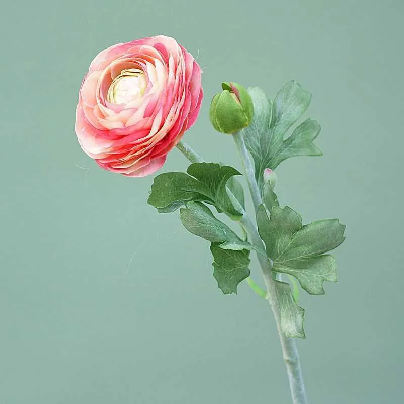 Fleurs séchées nordique luxe Rose pivoine artificielle Ranunculus fleur décoration de mariage Simulation domestique