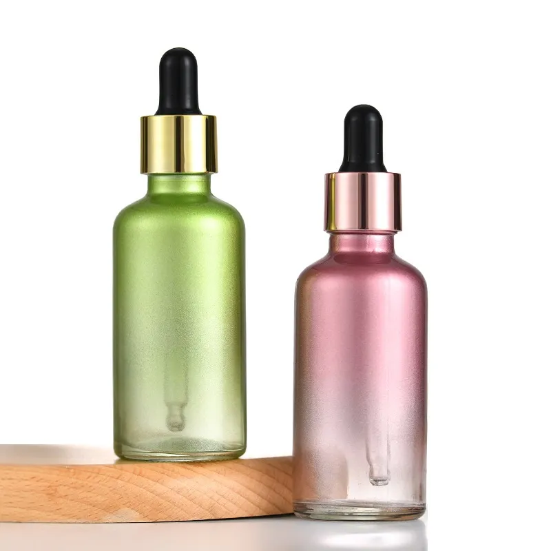 Récipient cosmétique yeux compressibles compte-gouttes flacons