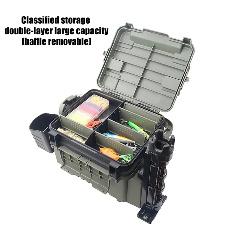 Fishing Accessories Tackle Box Multifunction Fisherman Plastic Thickened  Rod Lure Storage Organizer 230619 From Bian06, $60.86