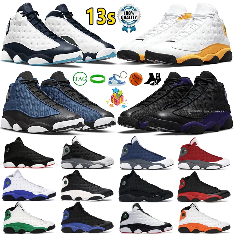 Jumpman 13 13s Basketskor Slutspel OG Chicago Black Flint French Brave Blue Lucky Green Hyper Royal Obsidian Starfish Lakers Dirty Bred Altitude Sneakers