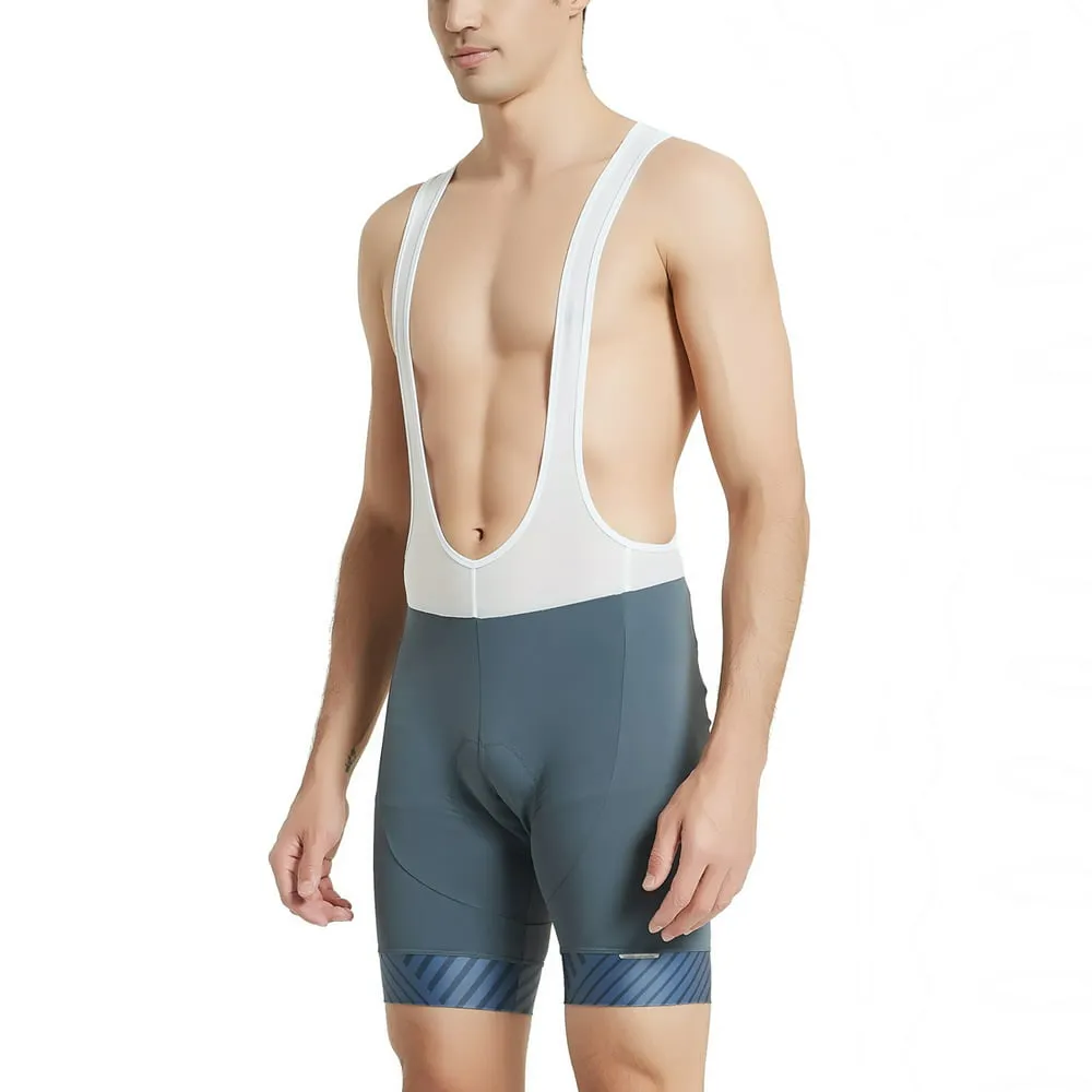 Cuissard à bretelles pour homme Collants à bretelles rembourrés pour homme Gris L