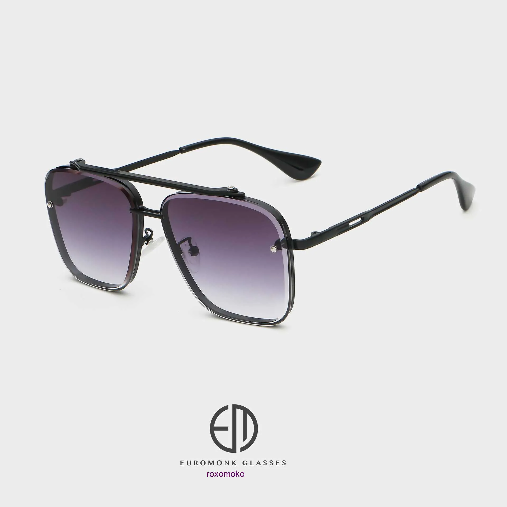 Top Negozio online di occhiali da sole Dita all'ingrosso originali Nuovi occhiali da sole con montatura grande a doppio raggio di moda personalizzati Versatili