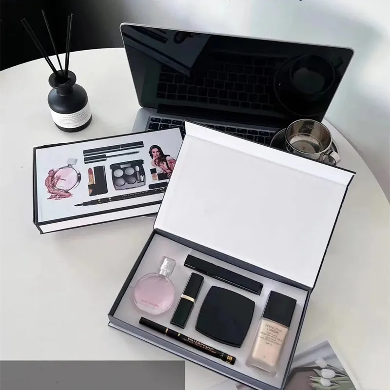 The Latest Style Brand Makeup Set 15ml Perfume Lipsticks Eyeliner Mascara  6/3/5 In 1 With Box Lips Cosmetics Kit For Women Gift Drop Fast Free  Delivery From Fjn003, $17.65