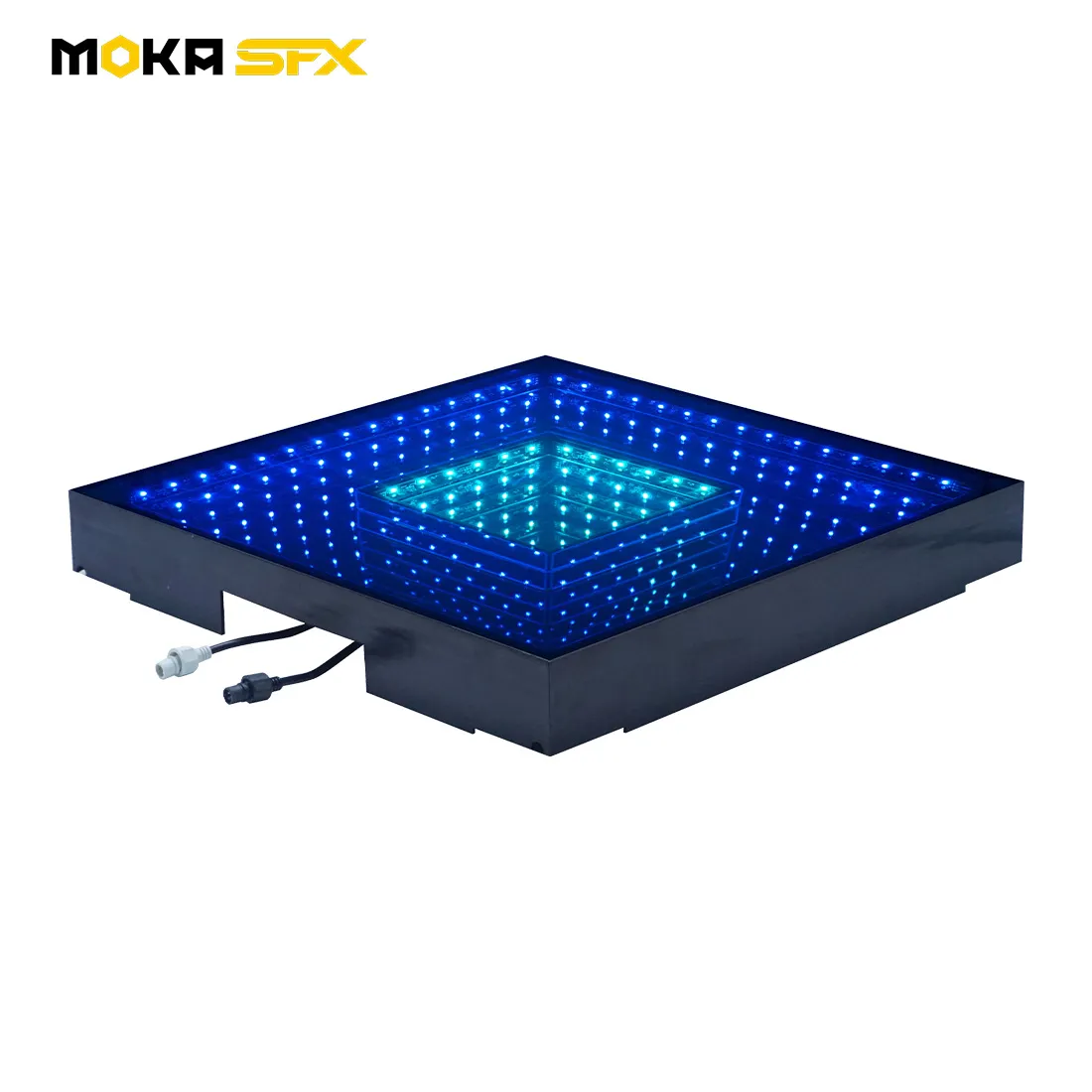 Interactive Infinity 3D LED Dance Floor Panel 50x50cm Tempered Glass ...