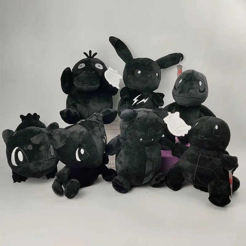 Partihandel 20cm Cartoon Anime Black Plush Toys Children's Birthday Presents Christmas Toys