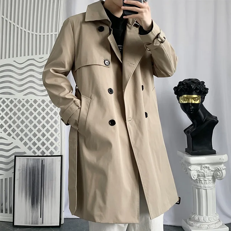 Mens khaki overcoat sale