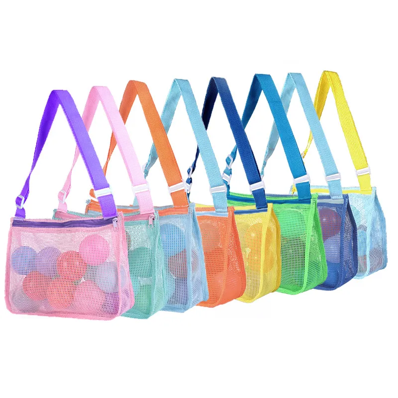 Personalized Kids Seashell Bags For Summer Outdoor Beach Party Bag Shell Collecting Toy With Zipper Colorful Mesh Bag Bolsas De Conchas Para Ninnos From 1 79 DHgate