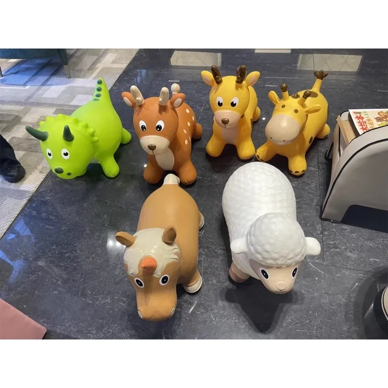 Inflatable Jumping Horse Toy For Kids Thickened Rubber Bouncy Rocking Game For Outdoor Play And Fun Reindeer Balloon Design 230619 From Wai07 49.92 DHgate.Com