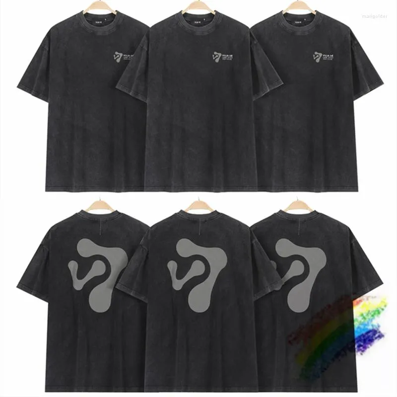 Herren-T-Shirts Wash Grey Vujade FALLSTUDIE T-Shirt 1:1 Qualität übergroße 2023ss Top-T-Shirts