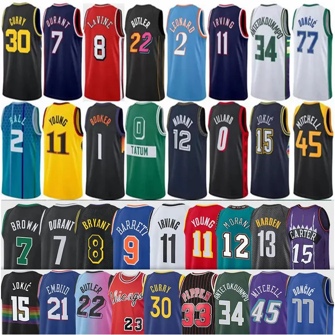 Heren jeugdbasketbalshirts Victor Wembanyama MJ Lamelo Ball Tim Duncan Kids Rodman