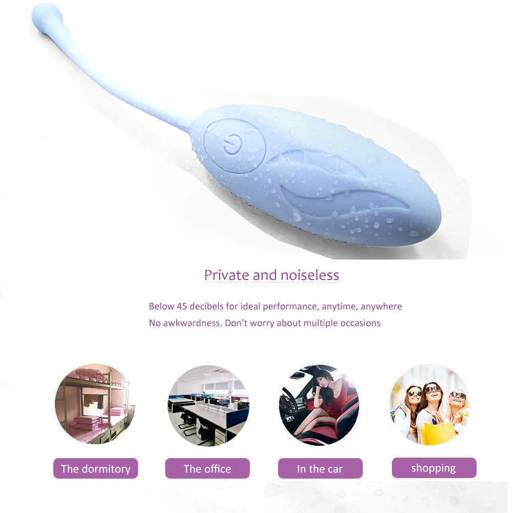 Eggs Brezžični daljinski upravljalnik Vibrirajoče jajce Stimulator klitorisa Vaginalne kroglice Ženski masažni vibratorji Seks igrače_voghion.com
