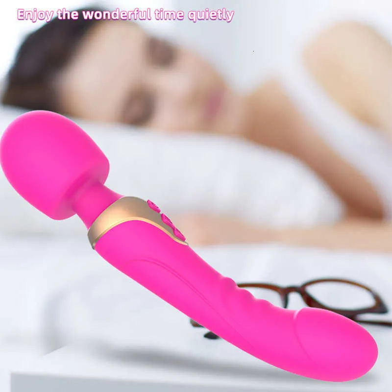 Toy Massager Sex Powerful Dildos Vibrator Dual Motor Silicone Large Size Wand G-spot Massager Toy for Adul_voghion.com