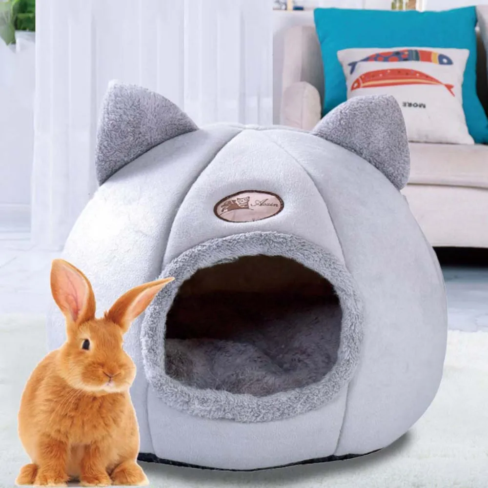 Small Animal House Cave Bed With Warm Beds Bunny Guinea Pig Bowknot Hideout Cage Accessory For Dwarf Rabbits Hamsters Ferrets And Chinchillas From Fan10 11.72 DHgate.Com