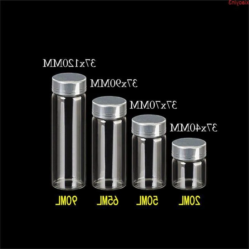 20ml 50ml 65ml 90mlガラスボトル付きガラスボトルウェディングギフトジャーパーティーデコレーション24pcs送料無料vuhqg