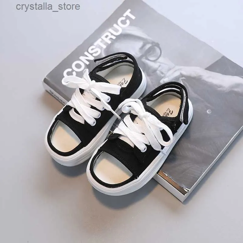 Summer Children's Latest Sandals Thick-soled Casual Checker Trend Boy and Girls Beach Shoes L230518