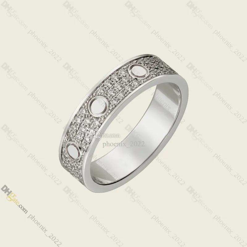 Designer-Ring für Damen, klassischer Liebes-Schraubring, Diamant-Pavé-Ringe, Titan-Stahlringe, vergoldet, nie verblassend, antiallergisch, Silberring; Store/21786687