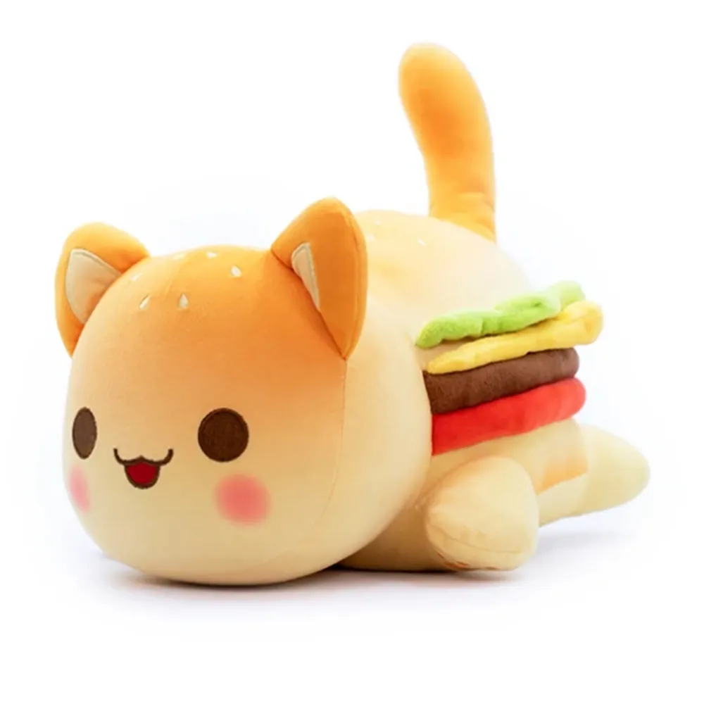 25cm mignon chat jouets en peluche friandises en peluche Macaron gâteau au chocolat chats hambourg oreiller enfants cadeaux 2121