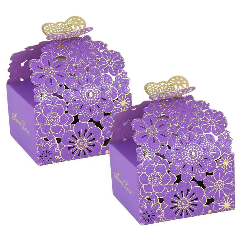 JeVenus 12 Bustine Regalo Fiori Selvatici E Farfalle – Per Bomboniere, Battesimi, Matrimoni E Feste
