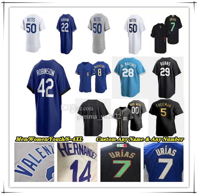 La Baseball Jersey Orel Hershiser Miguel Vargas Chris Taylor Noah Syndergaard David Peralta Miguel Rojas Jason Heyward Kirk Gibson Tommy Lasorda Steve Garvey Cey 4X