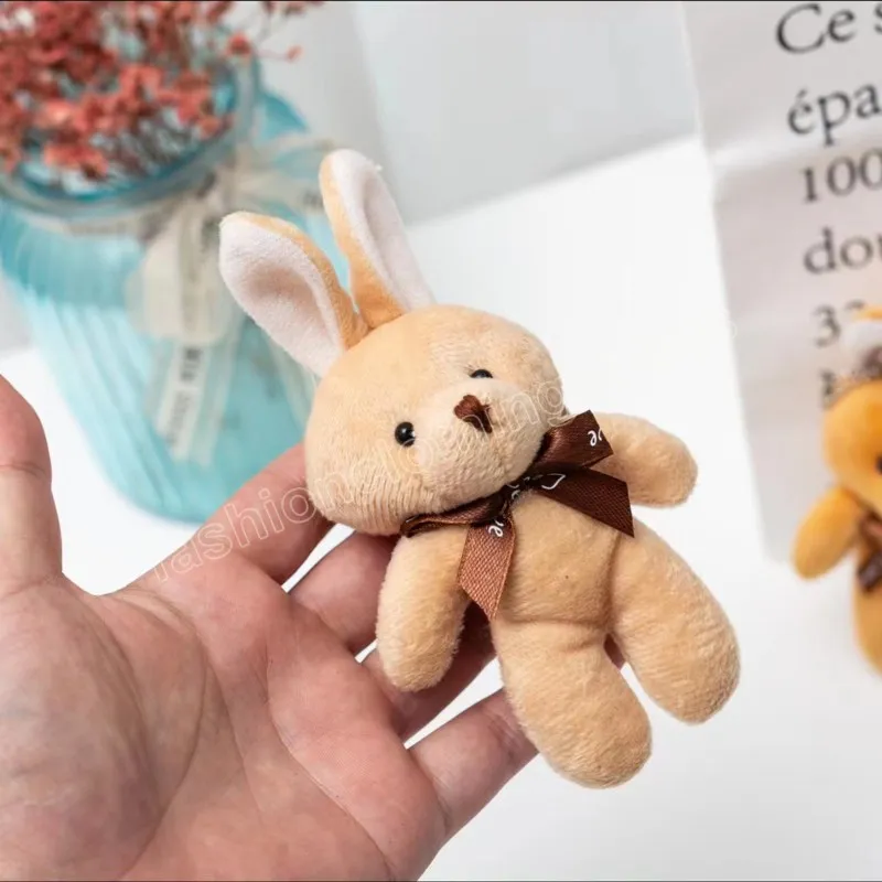 ألعاب أرنب أفخم صغيرة أرنب قلادة مفاتيح هدية دمية إبداعية للبنات الصغيرة