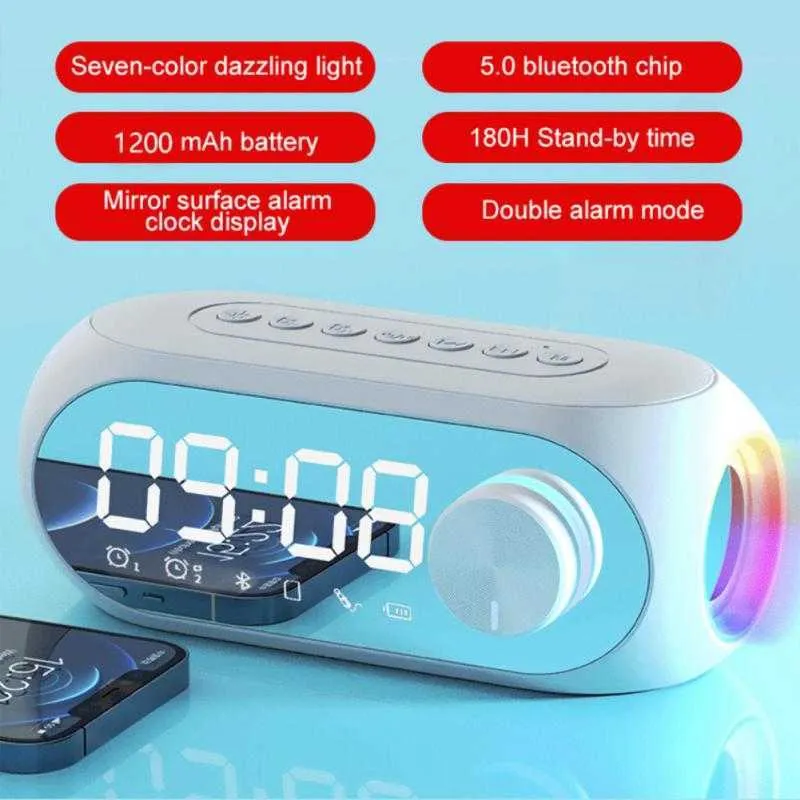 Mini Speakers Mini Wireless Speaker With LED Display Speakers Universal Stereo Sound Surround Loudspeaker For Computer Notebook