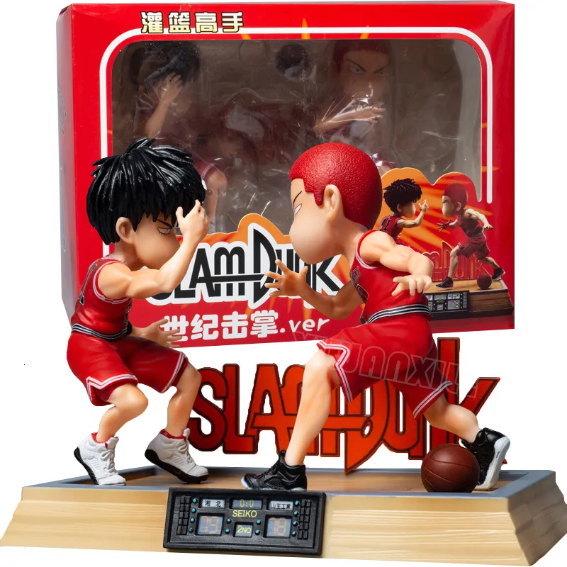 Dekoratif Nesneler Figürinler 16cm Slam Dunk Anime Figür Kaede Rukawasakuragi Hanamichi Aksiyon Figürin Koleksiyon Model Bebek Oyuncakları Hediyeler 230621