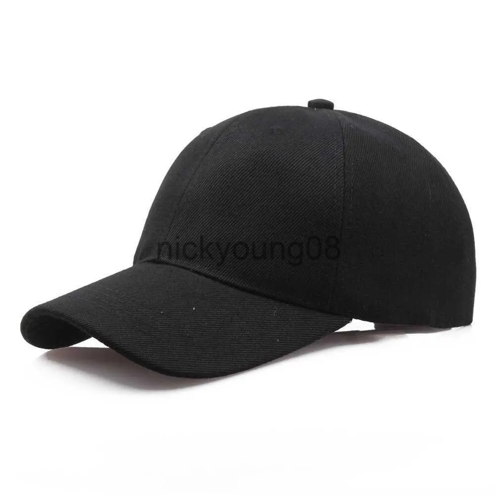 Casquettes de baseball Casquette noire Couleur unie Casquette de baseball Snapback Caps Casquette Chapeaux Équipée Casual Gorras Hip Hop Papa Chapeaux Hommes Femmes Unisexe x0621