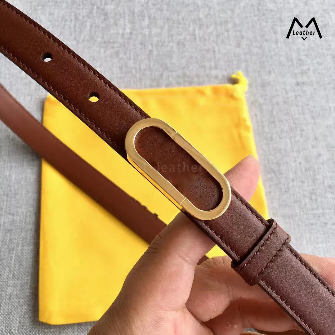 Designer Belt Genuine Cowhide Thin Waist Belts For Men  display picture 3