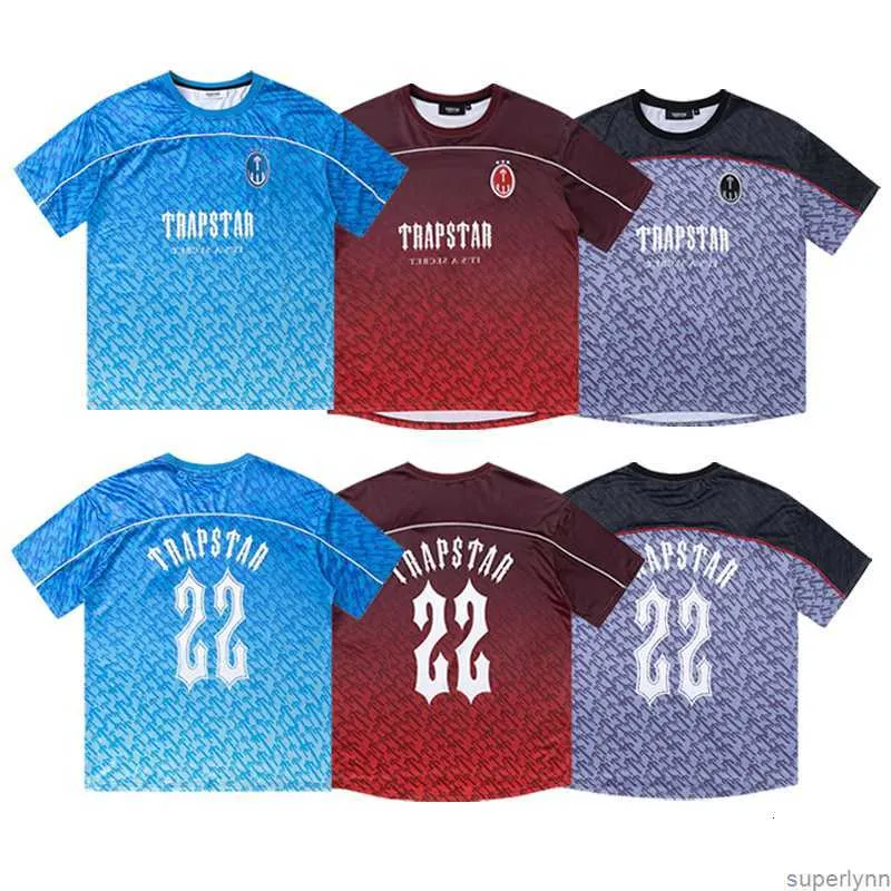 Mens Designer Shirt Trapstar Football Jersey Summer T Shirts Couples T