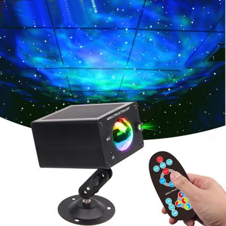 Colorful LED Night Light Base Adjustable Starry Projector Laser Lamp With Remote Control Galaxy Light Projector Home Decor Lighting For Baby Bedroom
