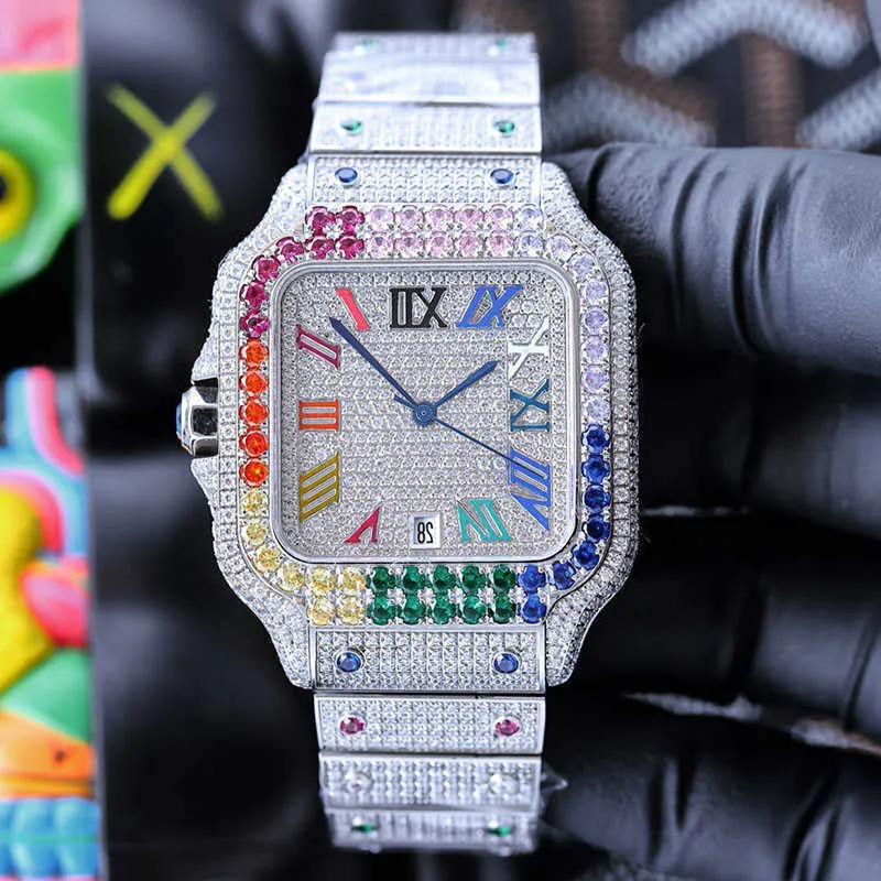 ساعة Wristwatch Diamond Watch حركة ميكانيكية تلقائية الرجال مراقبة سوار مقاوم للماء Sapphire Busins ​​Wristwatch Stainls Steel 40mm Wristwatch Montrep91t