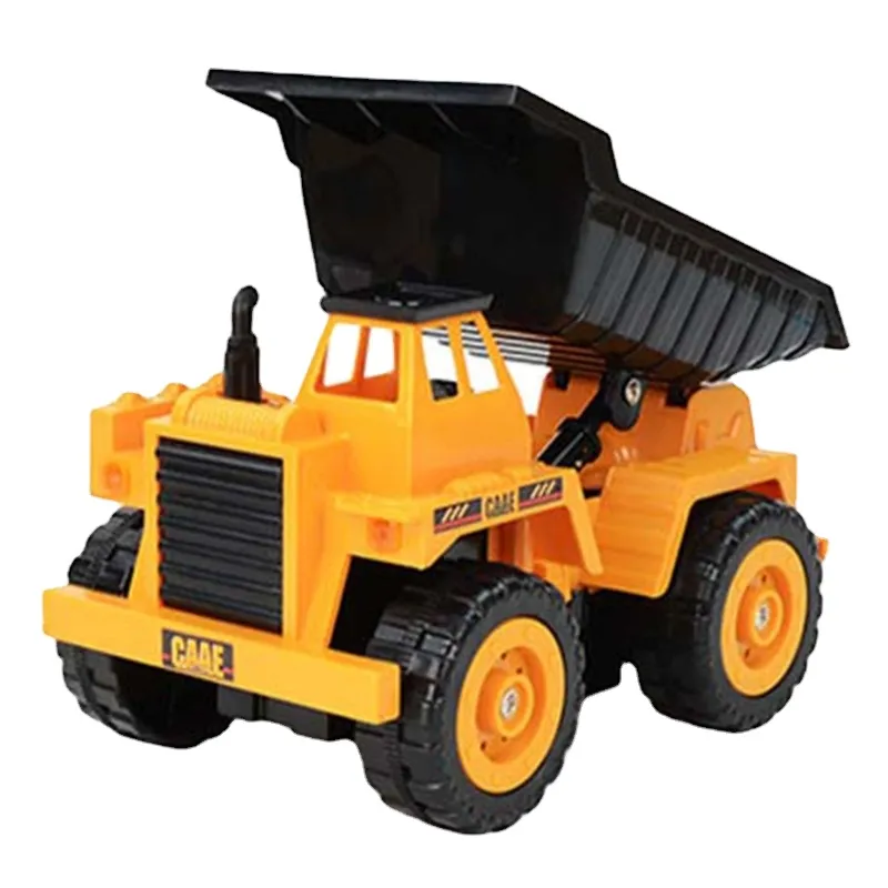 2.4G Five-channel Electric Remote Control Dump Truck Children Simulation Engineering Vehicle Model Kids RC Car Toy gift