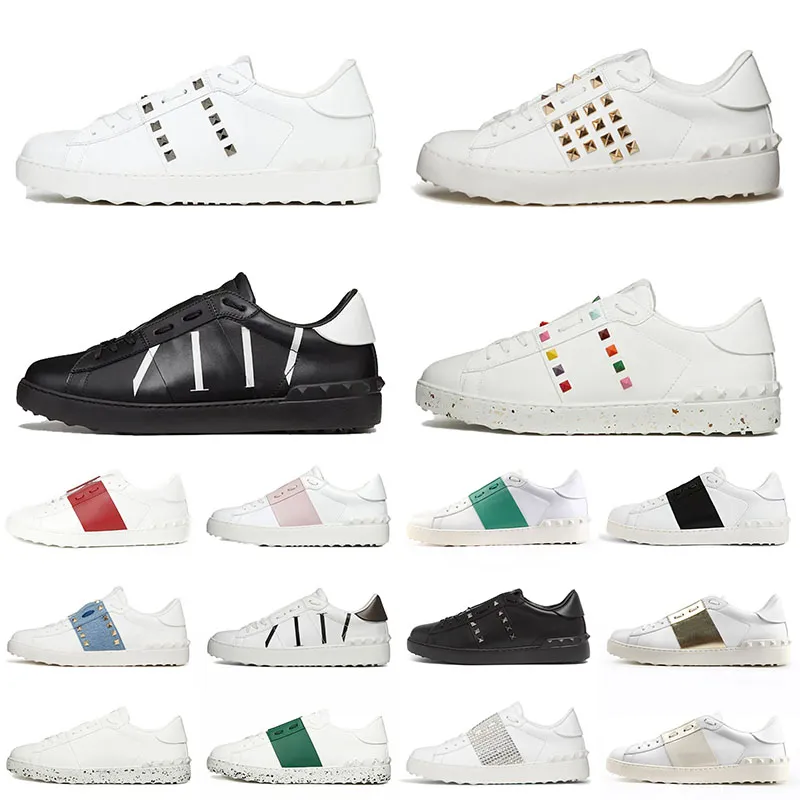 valentino open sneakers valentinoity Designer Uomini Donne Scarpe Casual Platform Vintage Nero Bianco Rosa Beige Lusso Traspirante Sport 【code ：L】