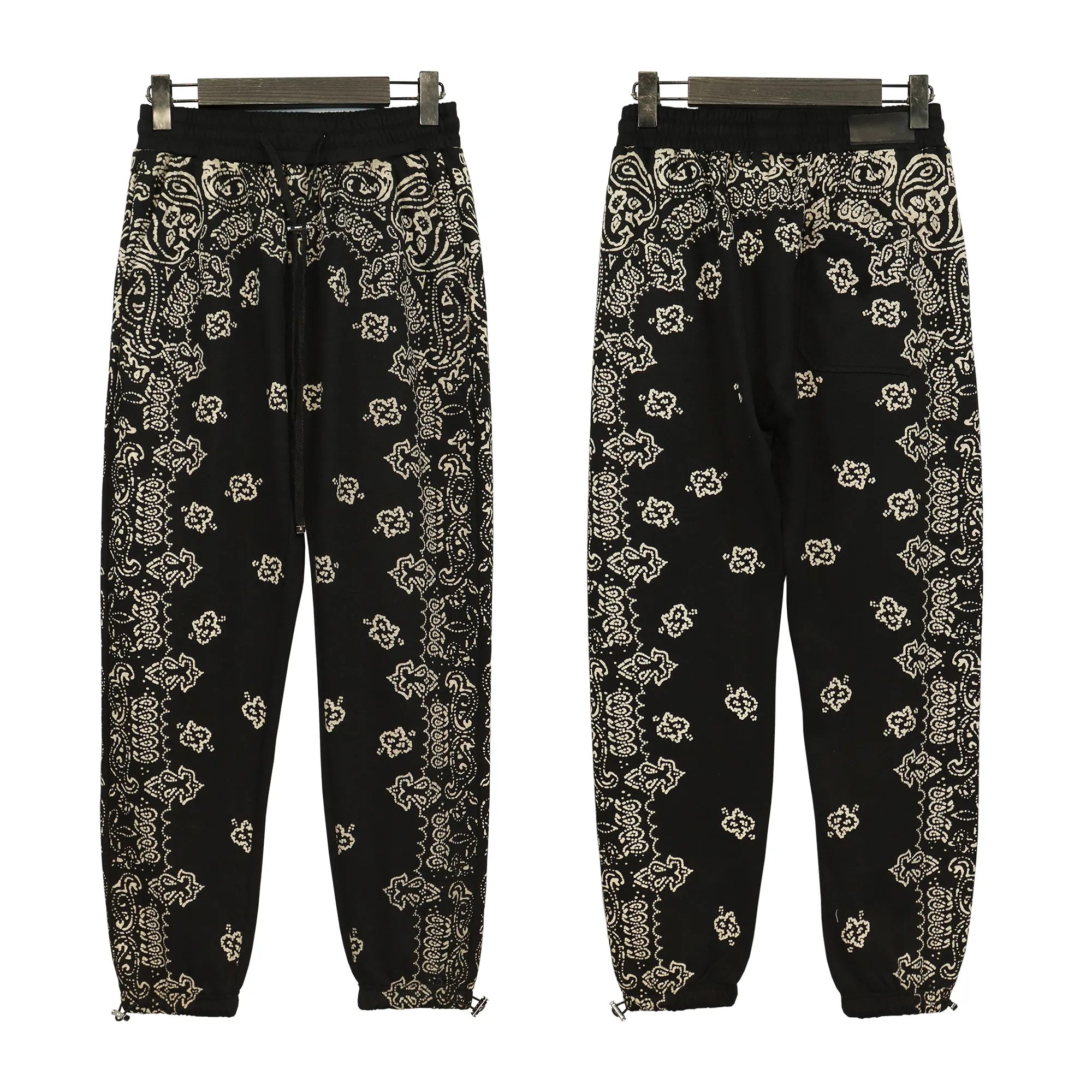 2023 Nouveaux pantalons de sport pour hommes Designer High Street Style Noix de cajou Imprimer Pop Street Star Pantalons amples Hommes et femmes Pantalons décontractés rétro S-XL