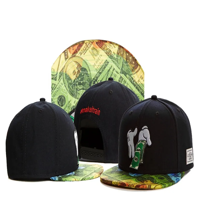 Cayler 아들 야구 모자 #makeitrain money dollar snapback 모자 골프 스포츠 스트랩백 여름 gorras casquette 뼈 힙합 남성 여성