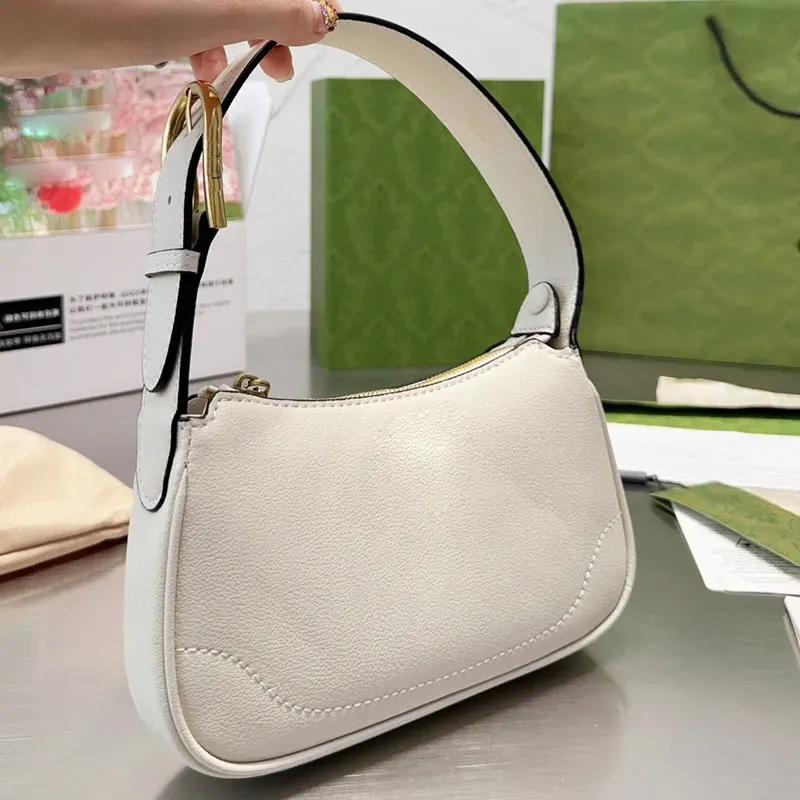 2023 new fashion Mini Shoulder Bag Crescent Handbag Purse Half Moon Hobo Tote Bags Genuine Leather Classic Letter Adjustable Strap Zipper Closure Clutch Wallet