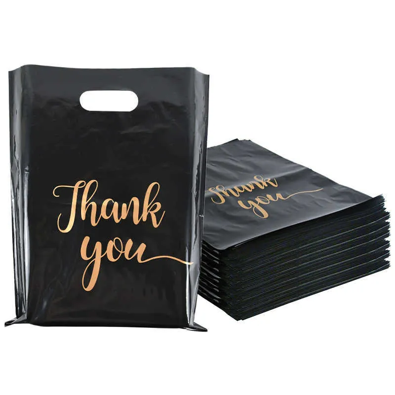50 Black Thank You Gift Bags For Weddings Birthdays Bachelorette Parties And Small Business Events Compostable Plastic Bags Packaging For Decoration And Gift Giving From Telmom 7.88 DHgate.Com