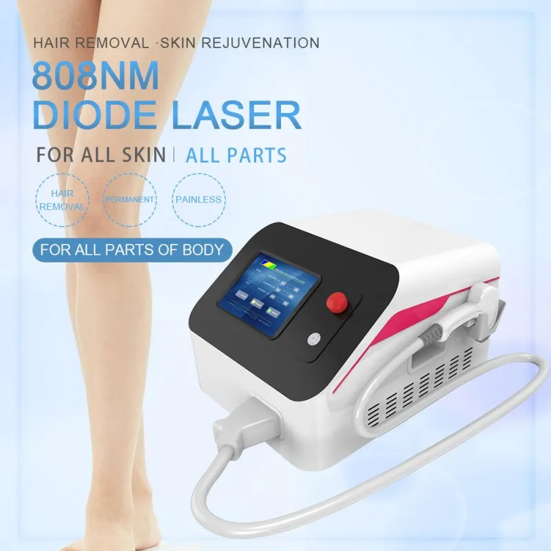 Máquina de depilação a laser de diodo 808nm rápida e segura, corpo e rosto, depilação permanente a laser, rejuvenescimento da pele, equipamento de beleza, salão de beleza, uso comercial