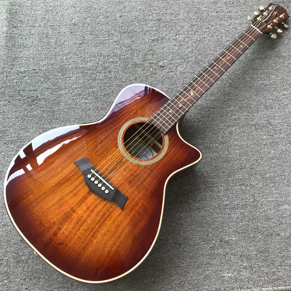 Custom Shop Acoustic Guitar With Rosewood Fingerboard From Nineguitar