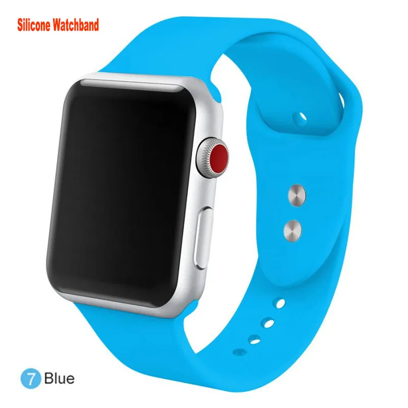 Silikonarmband Sport für Apple Watch Band Smart Straps Damen Serie 8 7 6 5 4 3 2 1 iwatch 8 se Band Silikon Uhrenbänder 41mm 45mm 38mm 40mm 42mm 44mm 49mm Uhrenarmbänder