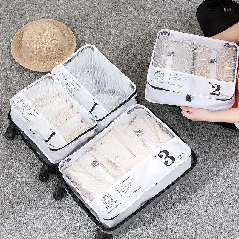 Opbergzakken 3 Stuks Travel Home Organizer Bag Voor Kleding Bagage Schoenen Verpakking Kubus Garderobe Koffer Netjes Pouch